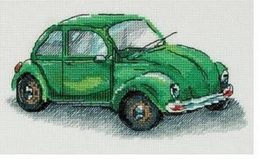 Panna Borduurpakket Groene Volkswagen