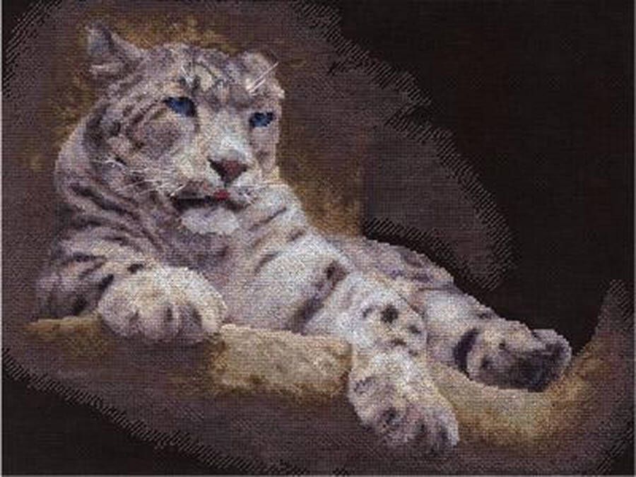 Panna Borduurpakket Snow Leopard met telpatroon
