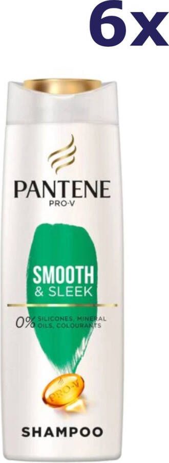 Pantene Pro V Pantene Pro-V Shampoo Glad & Zijdezacht 6x360ml- Voordeelverpakking