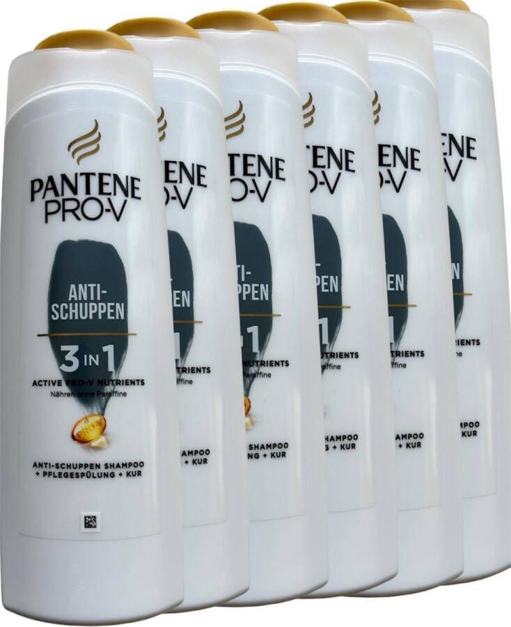 Pantene Pro-V Anti-Roos 3 in 1 Shampoo Voordeelverpakking 6x400 ml