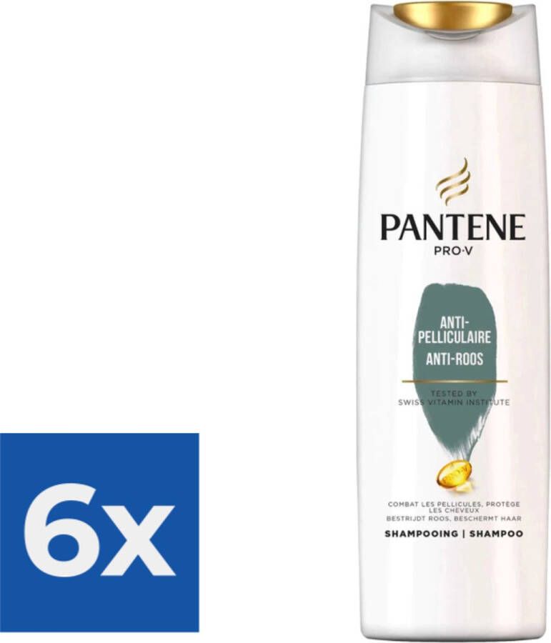 Pantene Shampoo  Anti-Roos 225 ml Voordeelverpakking 6 stuks