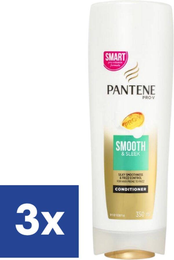 Pantene Smooth & Sleek Conditioner 3 x 360 ml