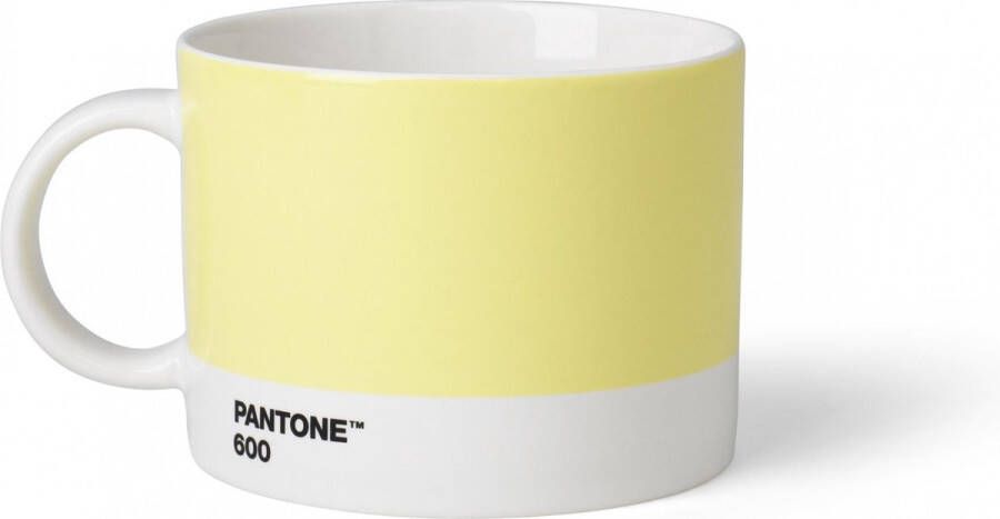 Copenhagen Design Pantone Theekop en schotel Bone China Light Yellow 600 C