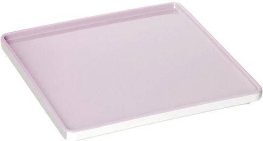 Pantone Serveerschaal L Vierkant 16 x 16 x 1 3 cm Keepsake Lilac 15-2705 Roze