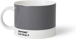 Pantone Theekop en schotel Bone China Cool Gray 9 C