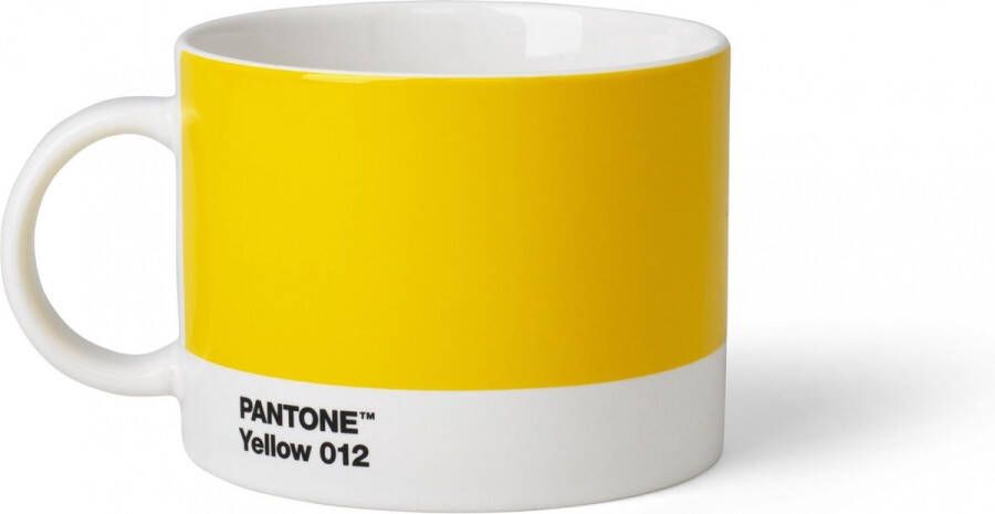 Vepa Bins Pantone mok 104 x 80 mm keramiek 475 ml geel wit