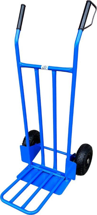 PANTRA Steekwagen Met Klep Luchtbanden Zwarte Velgen Draagvermogen 200kg