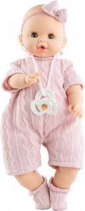 Paola Reina pop Sonia Roze pakje met geluid (mechanisme) 36cm
