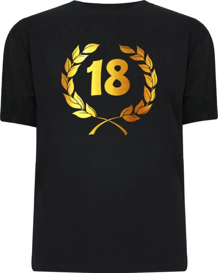 Paper dreams Gouden Krans T-Shirt 18 jaar (maat xl)