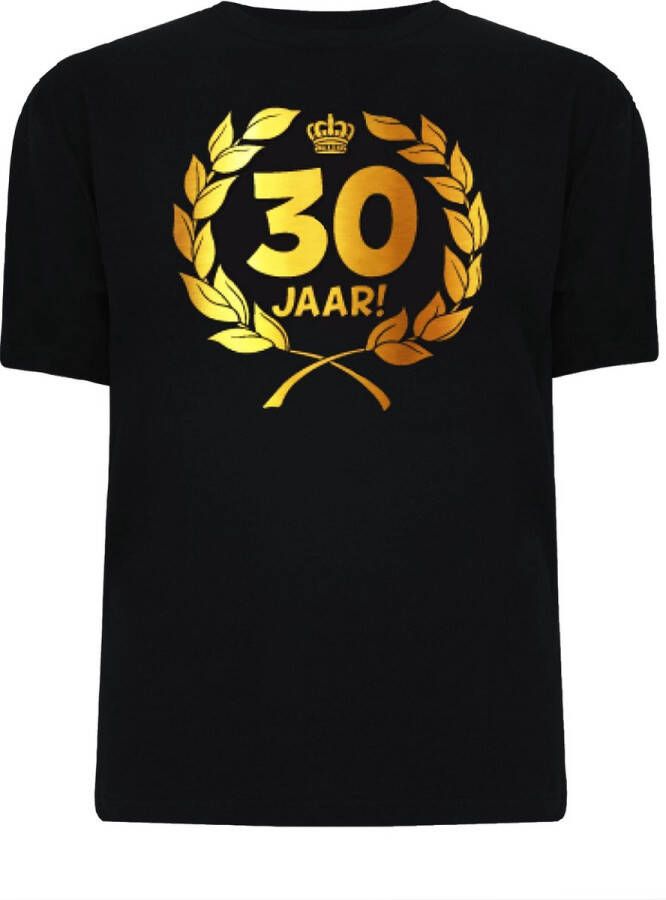 Paper dreams Gouden Krans T-Shirt 30 jaar (maat xl)