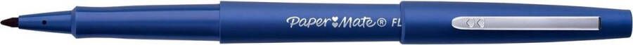 Paper Mate Flair-viltstiften Medium punt (0 7 mm) Blauw 12 stuks
