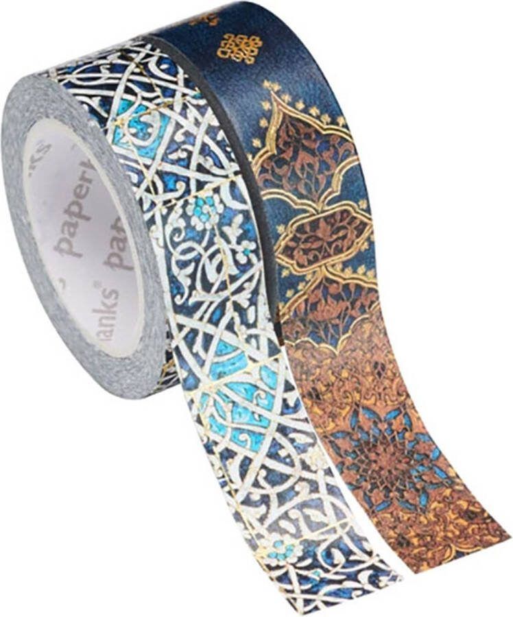 Paperblanks Washi Tape Granada Turquoise Safavid Indigo