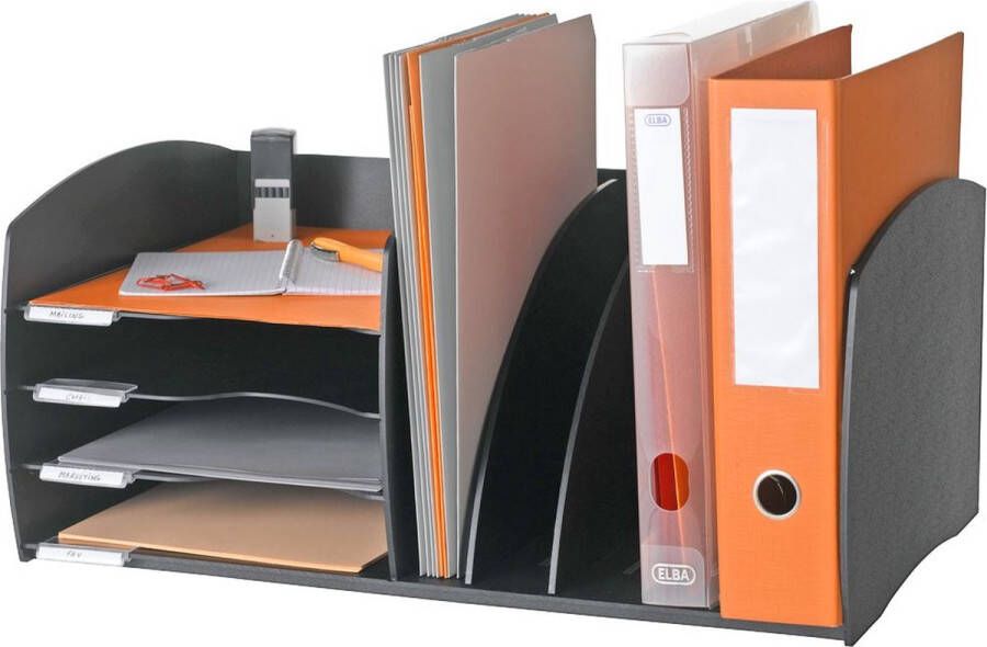 Paperflow desk organizer keuze uit 4 of 8 vakjes verstelbare scheidingswanden