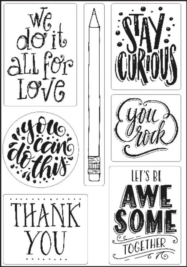 Merk_paperfuel Stempel Clear stamp Paperfuel A5 quotes