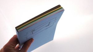 Papicolor Handlettering oefenblok in A5-formaat In 5 pastelkleuren: lichtroze legergroen zeegroen creme en kraft bruin