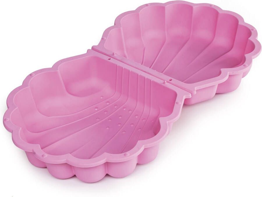 Paradiso Toys zandbak met deksel Schelp 87 x 78 x 18 cm roze