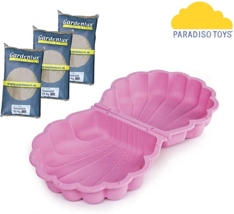 Paradiso Toys Zandbak Schelpenset Roze Inclusief 60kg zand