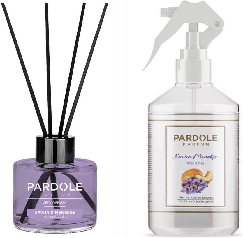 Pardole Parfum Pardole Huisparfum Geurstokjes pakket Melon & Violet