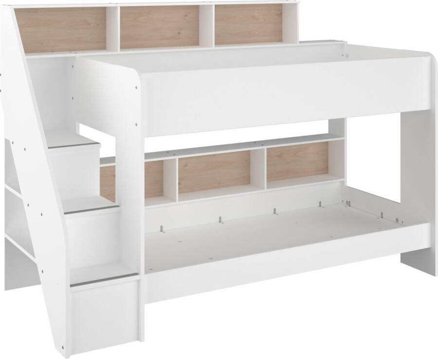 Leen Bakker Stapelbed Sam wit 90x200 cm
