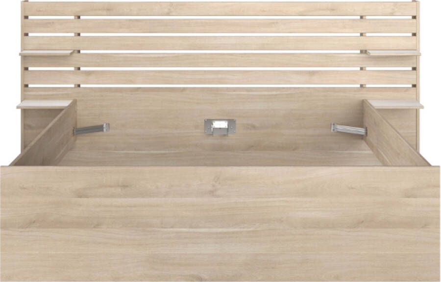 Leen Bakker Bed Evi eikenkleur 160x200 cm