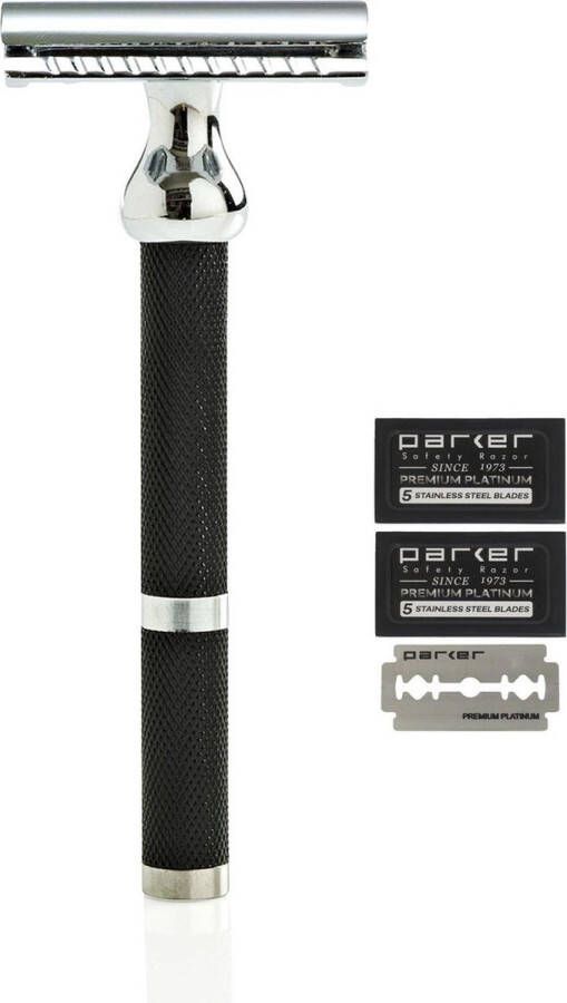 Parker Shaving Parker 71R Double Edge Safety Razor Gesloten Kam incl. 10 Parker Mesjes