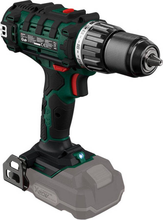 PARKSIDE Accu schroefboormachine 20V zonder accu Draaimoment: max. 45 Nm Toerental: 0–400 tpm 0–1400 tpm Inclusief koffer 8 schroefbits en 8 HSS-boren in handige opbergbox