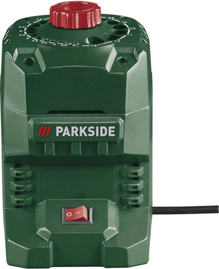 PARKSIDE Boorslijper Vermogen: 95 W Stationair toerental: 1350 min¹ Geschikt voor: boor van 3 0 13 0 mm Inbegrepen accessoires: 2x slijpsteen (1x voorgemonteerd)