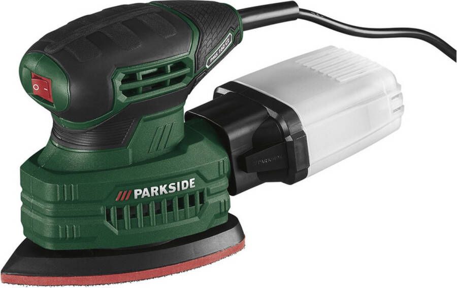 PARKSIDE Multischuurmachine 160 W Stationair toerental: 13000 min¹ Trilsnelheid: 26000 min¹ Inclusief 1 stofopvangbak 1 adapter voor externe stofafzuiging 3x schuurvellen (korrelgrootte: 80 120 180)