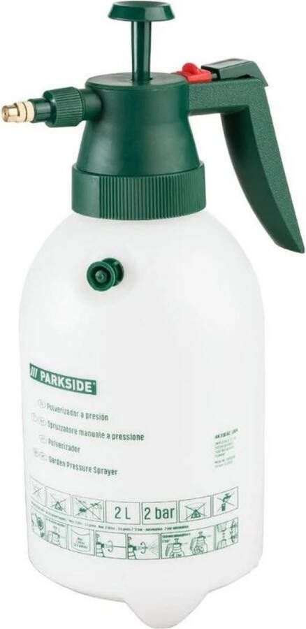 Parkside Plantenspuit 2 L -Praktische druksproeier voor vloeibare meststoffen reinigingsmiddelen of onkruidverdelgers