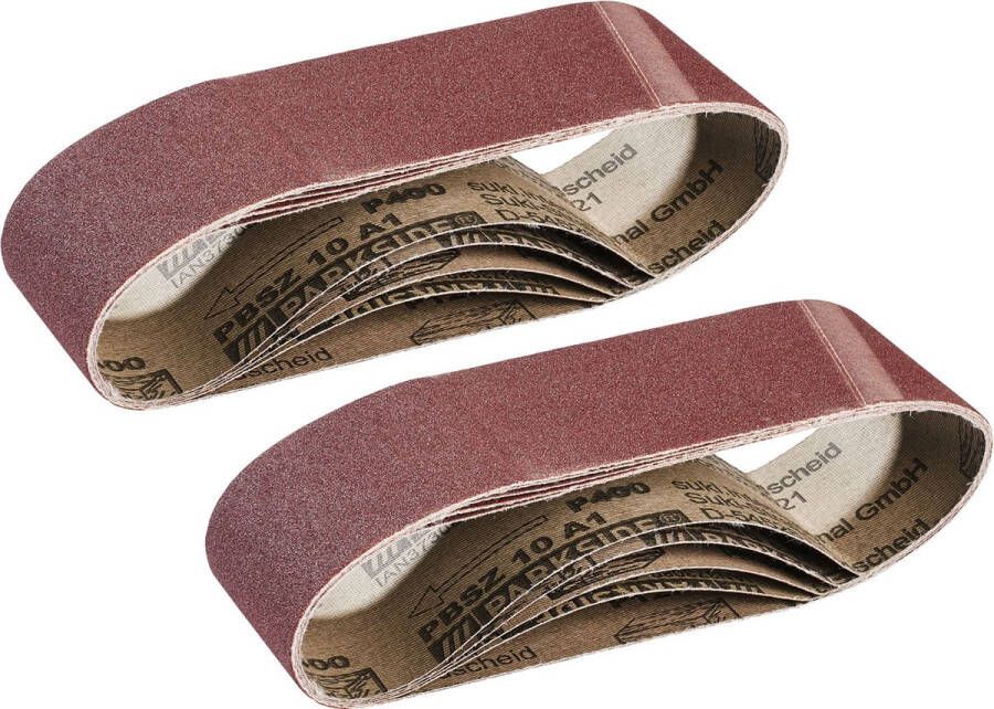 PARKSIDE Schuurpapier set 10 delig Bandschuur papier 75 x 533 mm Geschikt voor alle gangbare bandschuurmachines