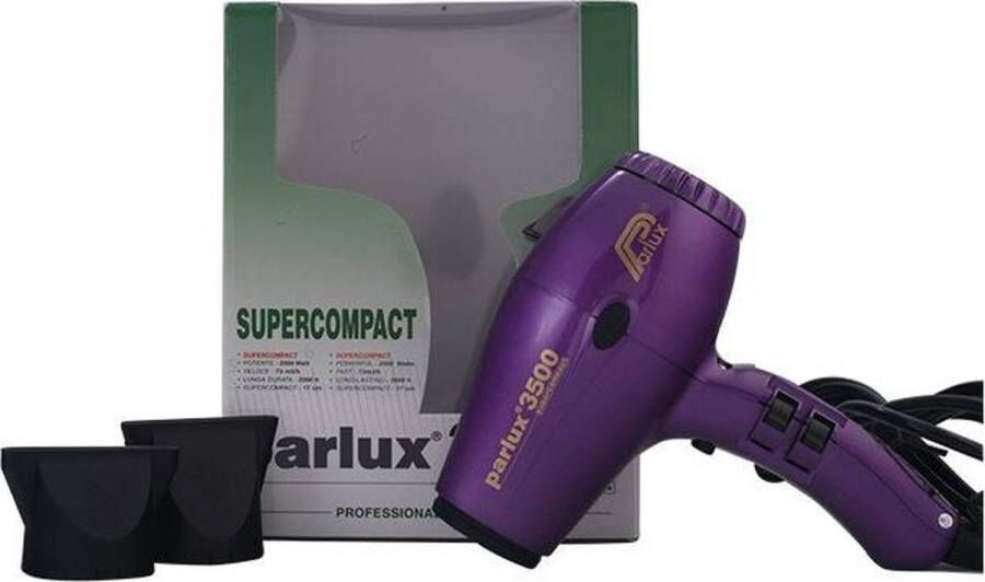 Parlux Haardroger 3500 supercompact purple voor vrouwen en mannen