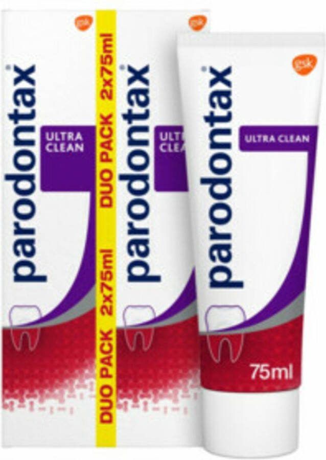 Parodontax 3x Tandpasta Ultra Clean tegen Bloeden Tandvlees 2 x 75 ml