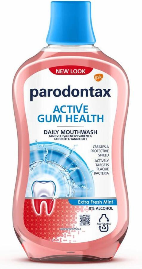 Parodontax 4x Active Gum Health Mondwater Extra Fresh 500 ml