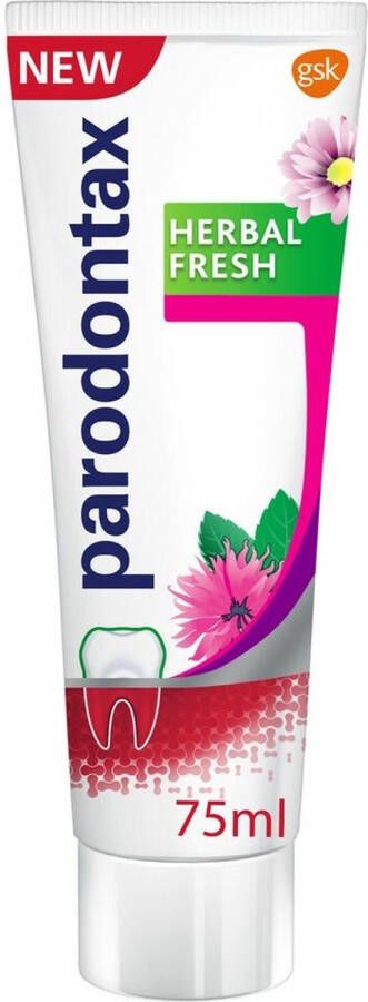 Parodontax 4x Tandpasta Herbal Fresh 75 ml