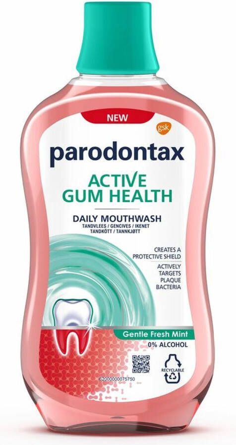 Parodontax Active Gum Health Mondwater Gentle Fresh Mint 500 ml