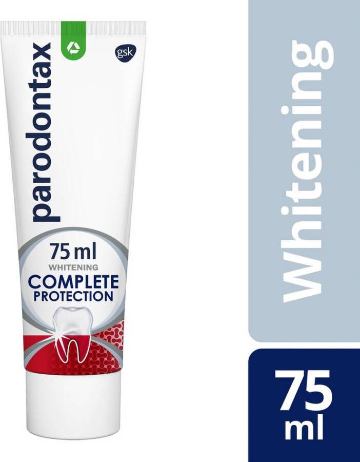 Parodontax Complete Protection Whitening dagelijkse tandpasta tegen bloedend tandvlees 75 ml
