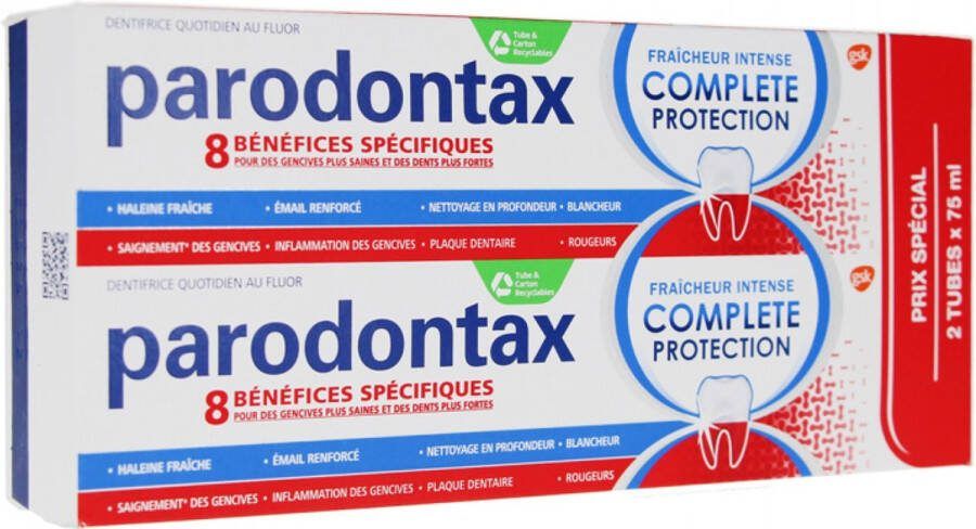 Parodontax Intense Freshness Complete Bescherming Set van 2 x 75 ml