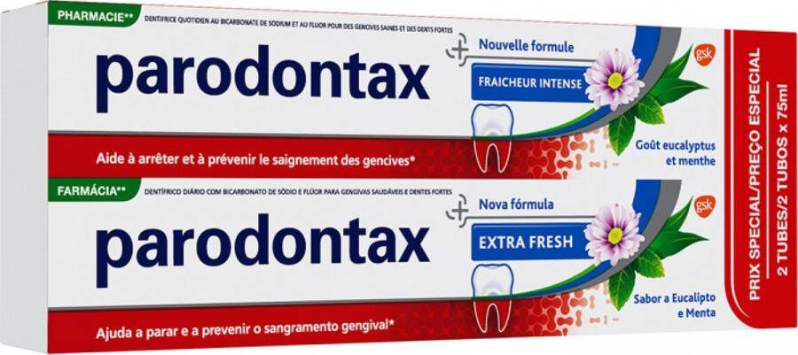 Parodontax Intense Frisheid Tandpasta Set van 2 x 75 ml