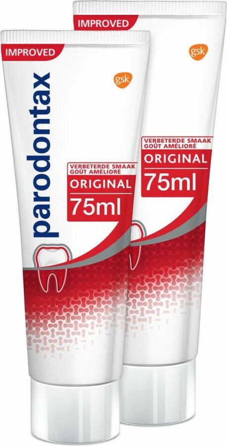 Parodontax Original Tandpasta tegen bloedend tandvlees 2x75 ml