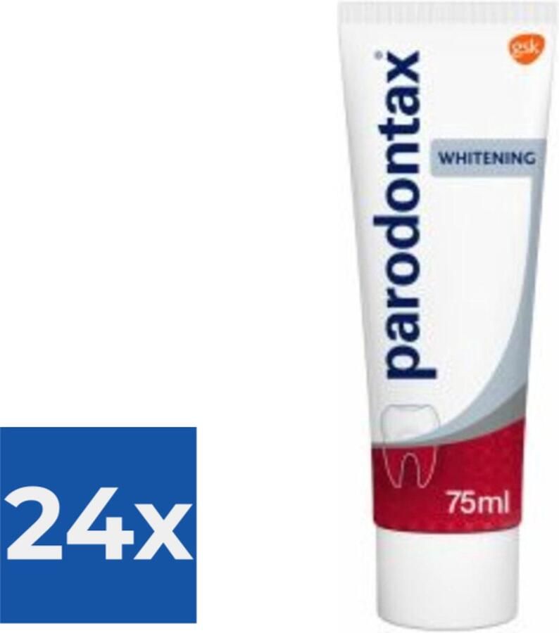 Parodontax Tandpasta Whitening 75 ml Voordeelverpakking 24 stuks