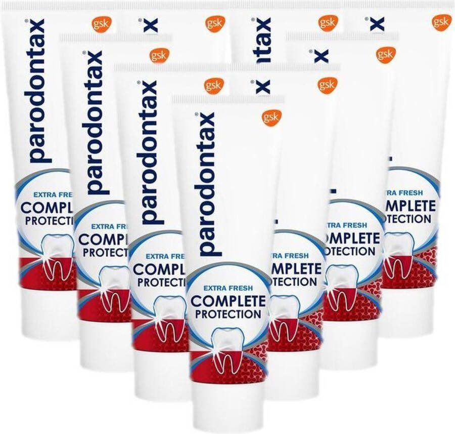 Parodontax Tandpasta Complete Protection Extra Fresh 9 x 75 ml Voordeelverpakking