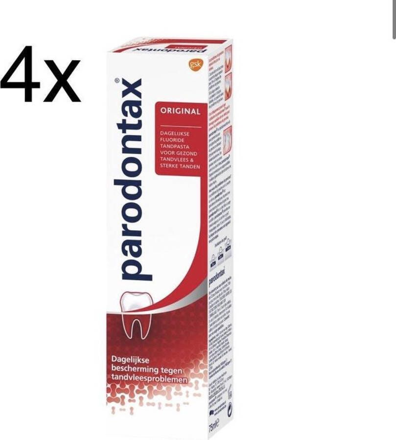 Parodontax Classic Original Tandpasta 4x 75ml Copy