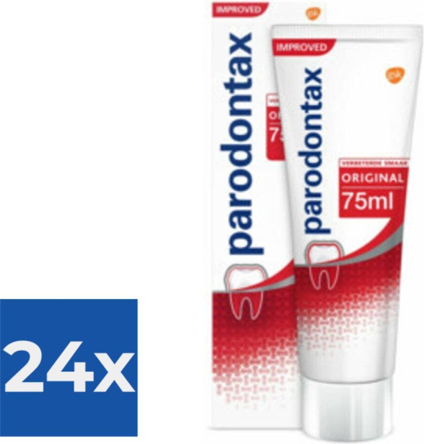 Parodontax Tandpasta Original tegen Bloeden Tandvlees 75 ml Voordeelverpakking 24 stuks