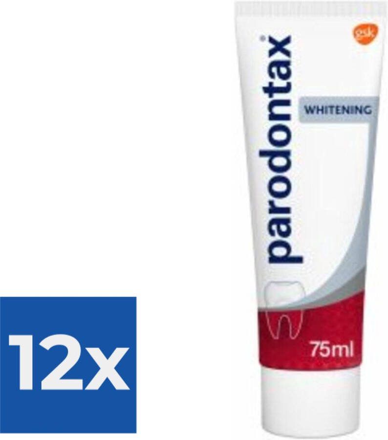 Parodontax Tandpasta Whitening 75 ml Voordeelverpakking 12 stuks