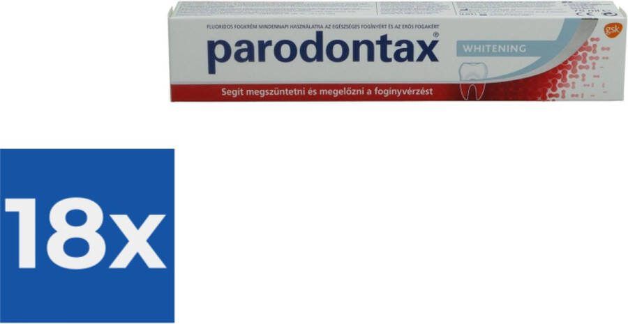 Parodontax Tandpasta Whitening 75ml Voordeelverpakking 18 stuks