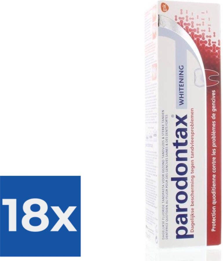 Parodontax tandpasta Whitening 75ml Voordeelverpakking 18 stuks