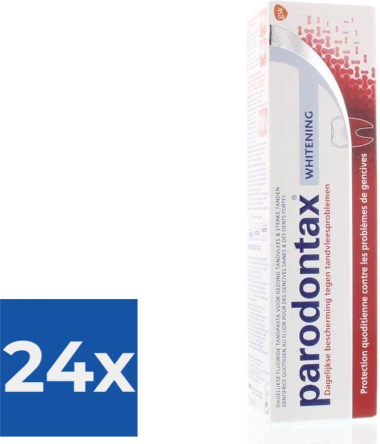 Parodontax tandpasta Whitening 75ml Voordeelverpakking 24 stuks