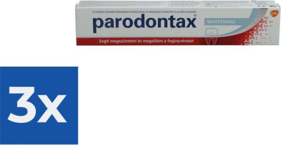 Parodontax Tandpasta Whitening 75ml Voordeelverpakking 3 stuks