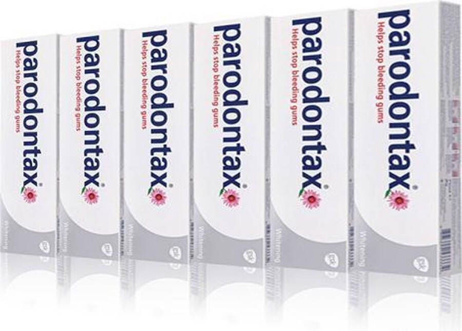 Parodontax tandpasta 6x 75 ml Whitening tandpasta Voordeelpakket