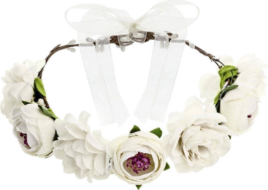 Party-Decoration Krans Bloemenkroon Wit vrijgezellen feest bruidsmeisjes bride to be